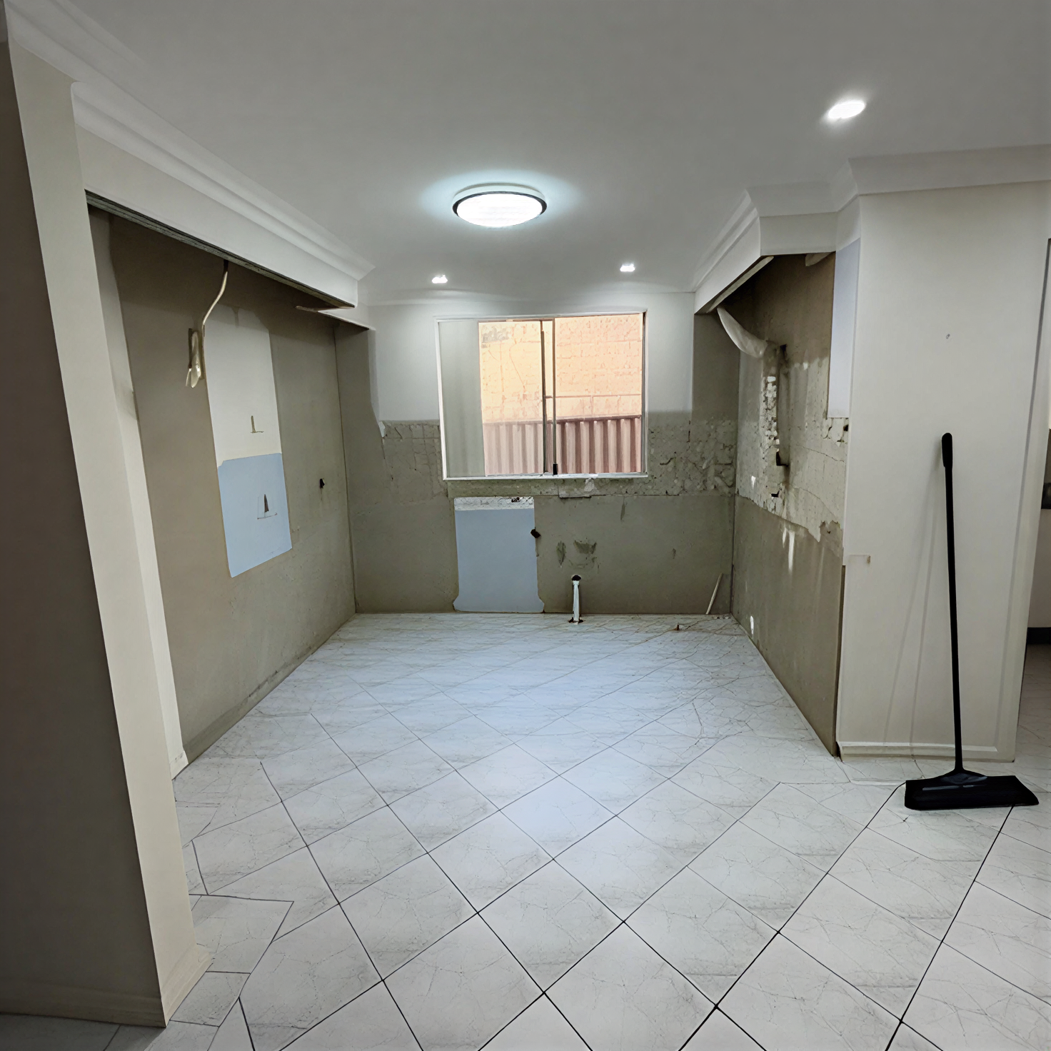 Demolition phase during renovation